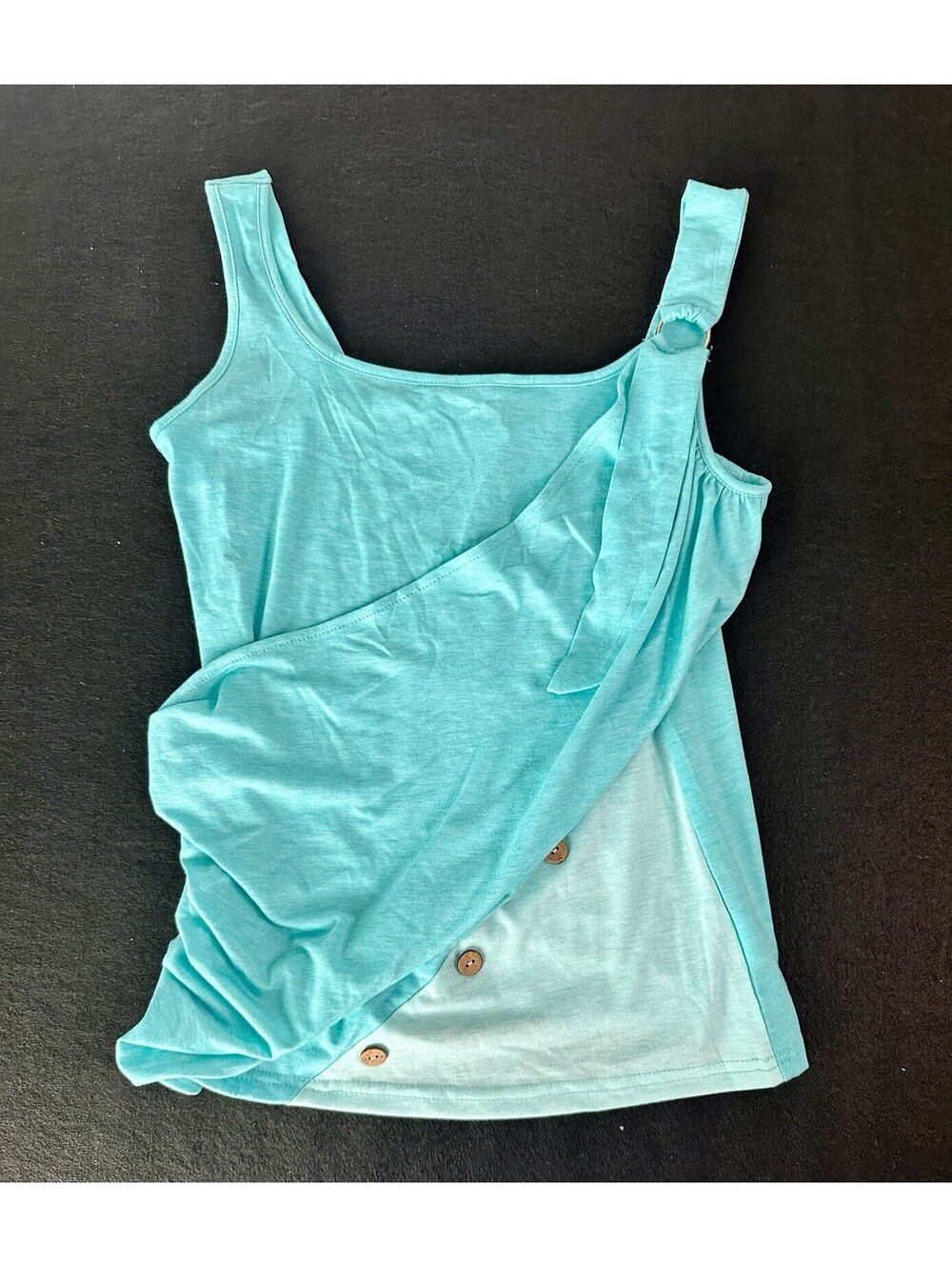 Flamingo Women's Sleeveless Blouse W/Button Detail NWT Sz.Medium